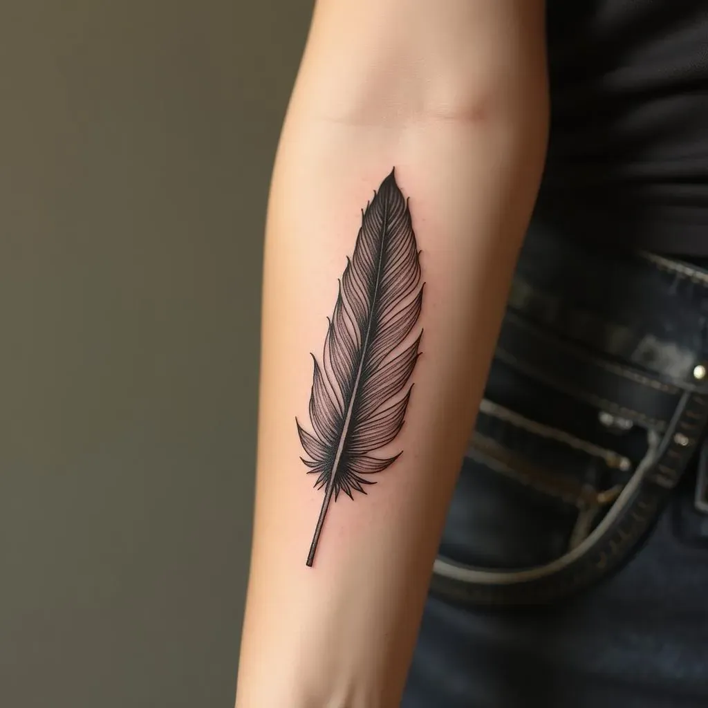 Amazing Feather Tattoos for Women