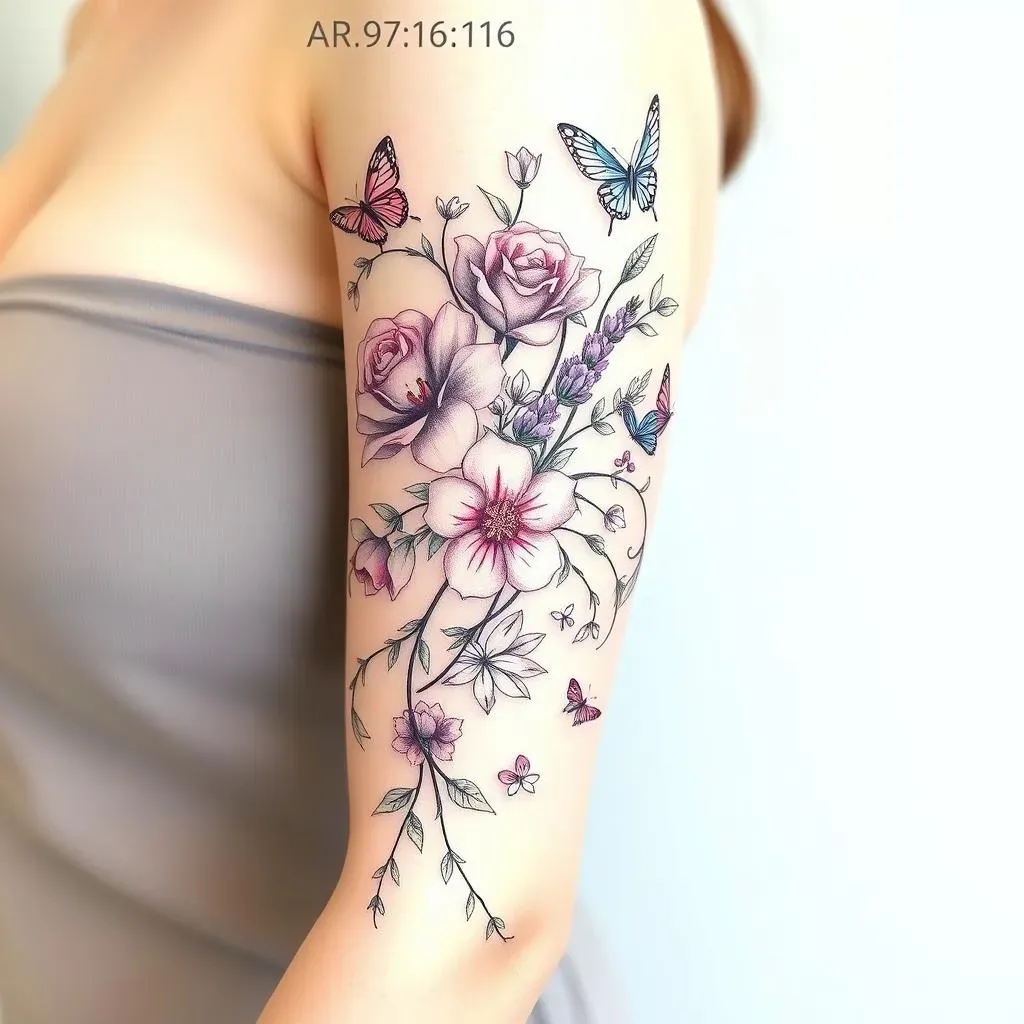 Feminine & Floral Tattoo Sleeve Fillers