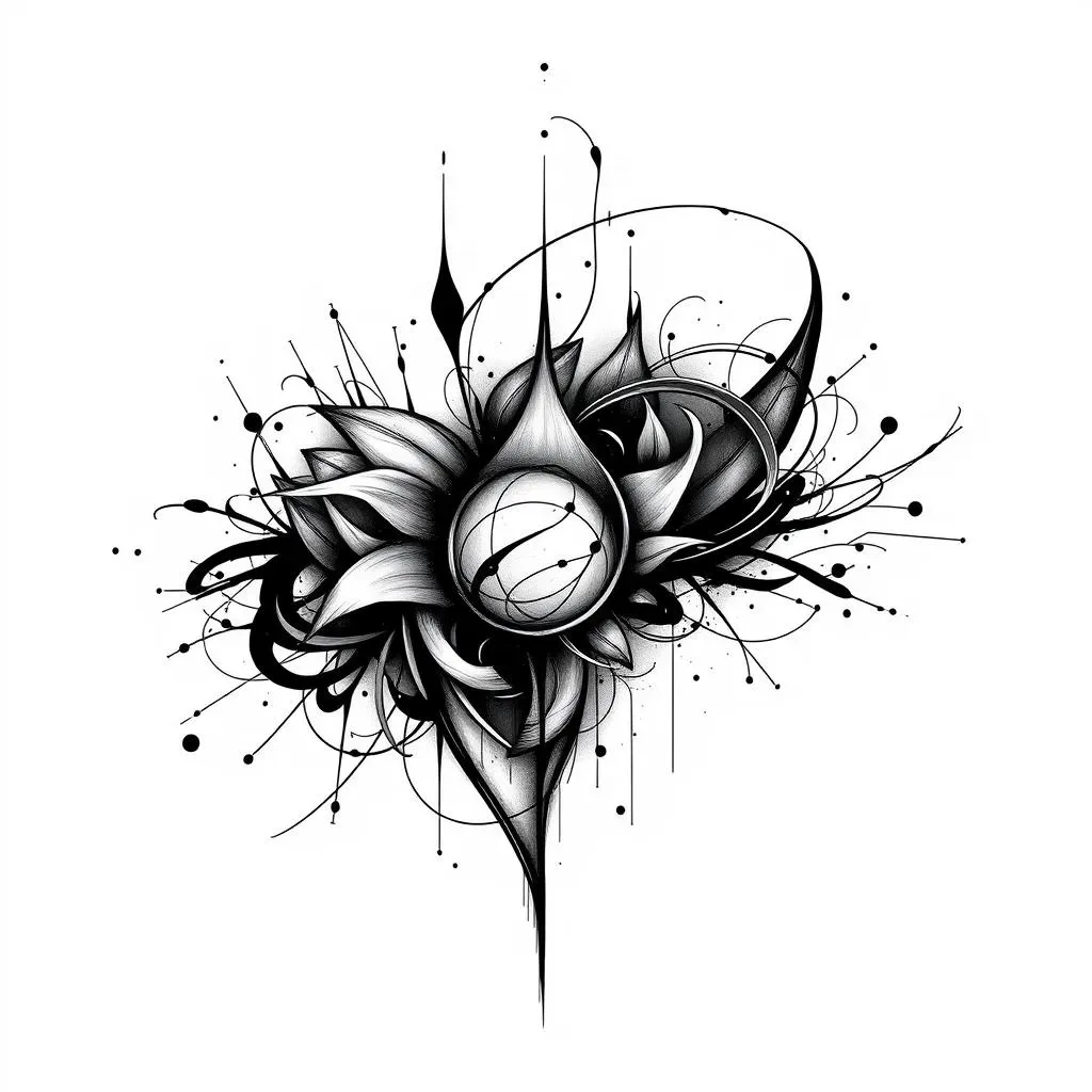 Finding the Perfect Black and Grey Abstract Tattoo Design