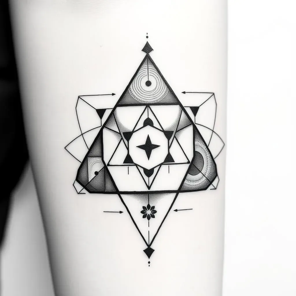 Finding the Perfect Black and Grey Geometric Tattoo Design: Inspiration and Ideas