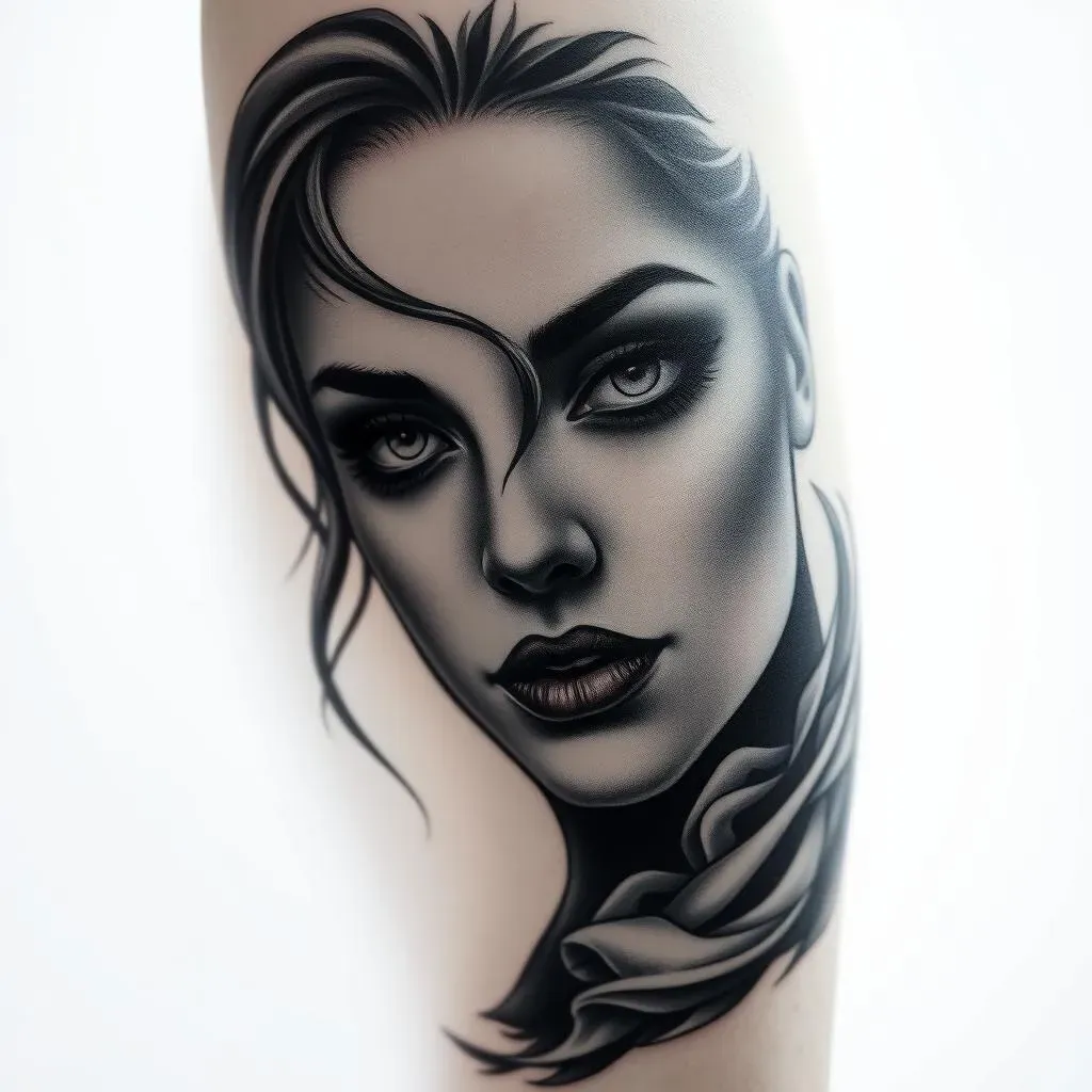 Finding the Perfect Black and Grey Portrait Tattoo Design: Inspiration and Ideas