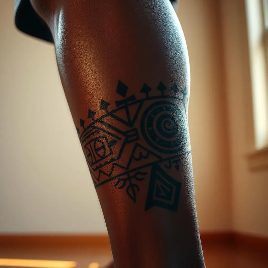 Finding the Perfect Leg Tattoo Design for Black Men
