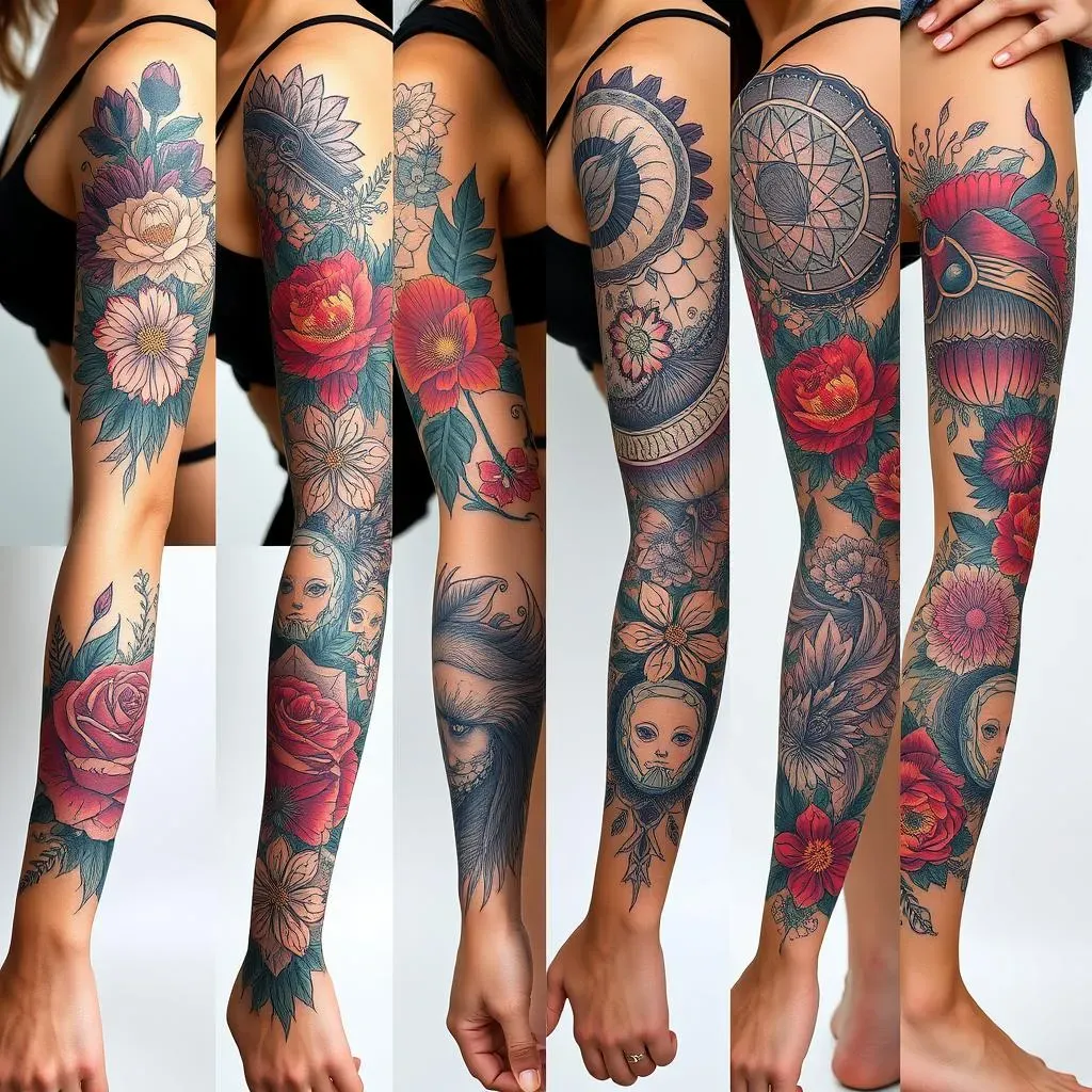 Finding the Perfect Thigh Sleeve Tattoo Design: Styles and Inspiration