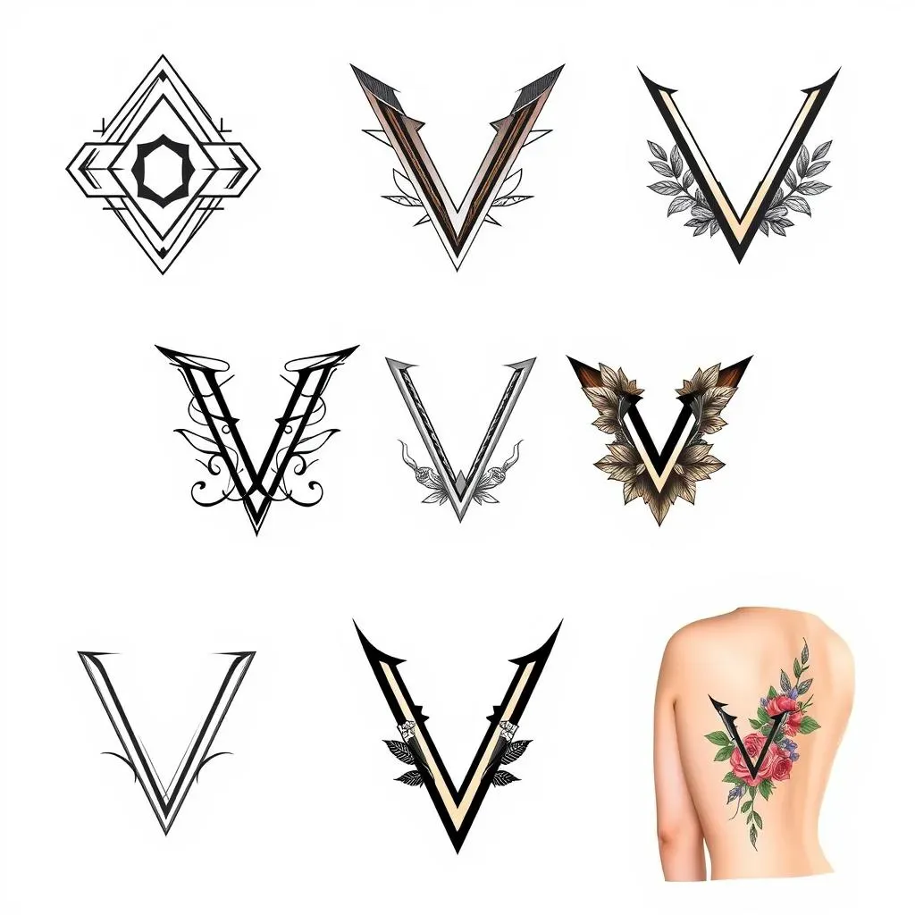 Finding the Perfect V Tattoo Design For You