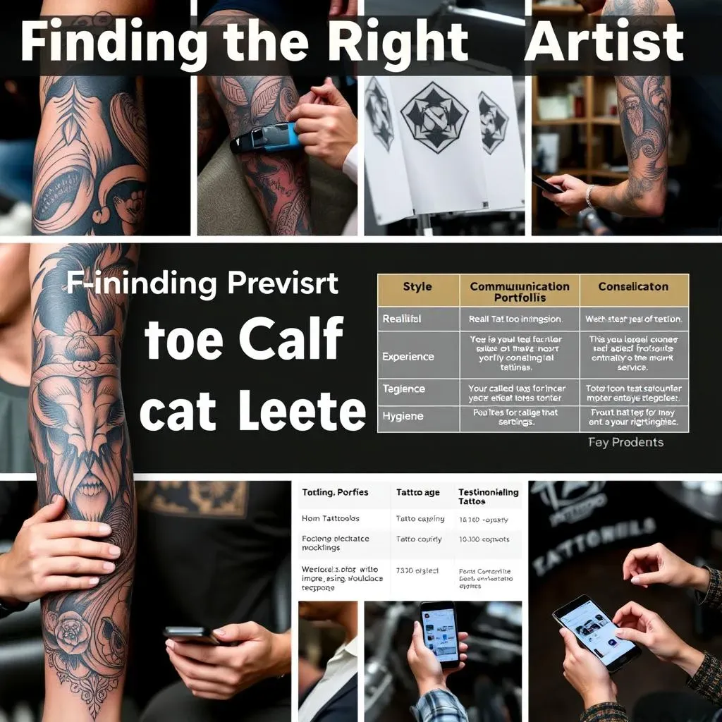 Finding the Right Artist for Your Calf Sleeve Tattoo