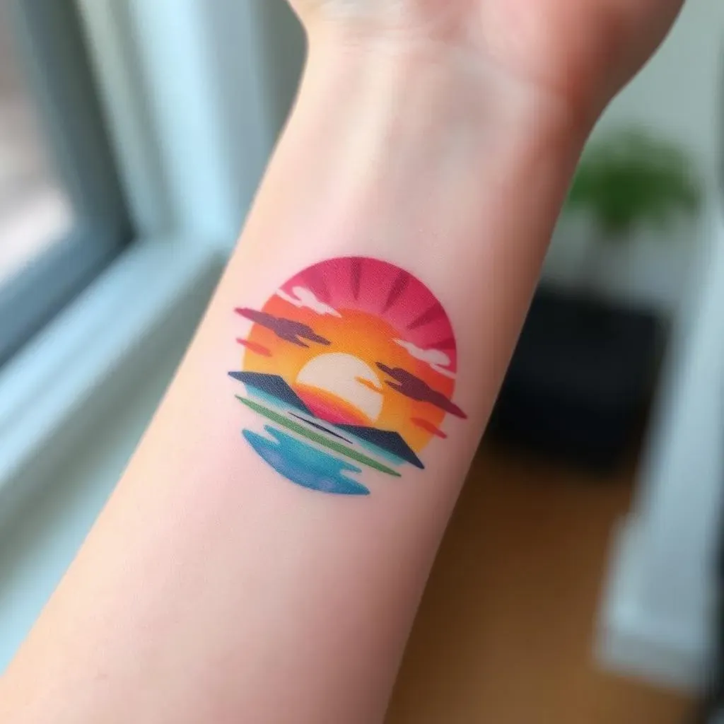 Finding the Right Artist for Your Watercolor Sunset Tattoo