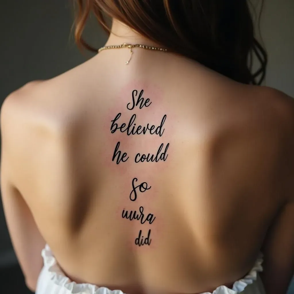 Finding the Right Words and Placement for Your Back Tattoo