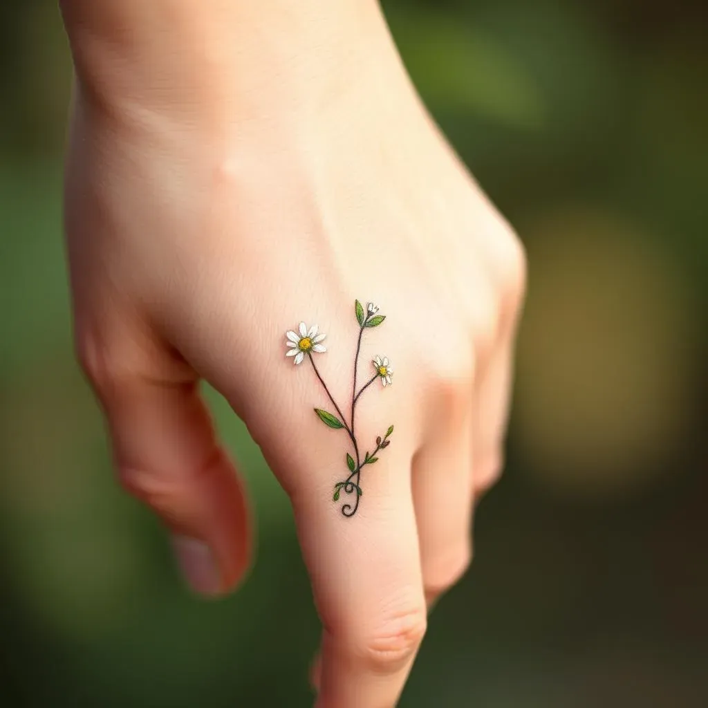 Floral and NatureInspired Cute Hand Tattoos