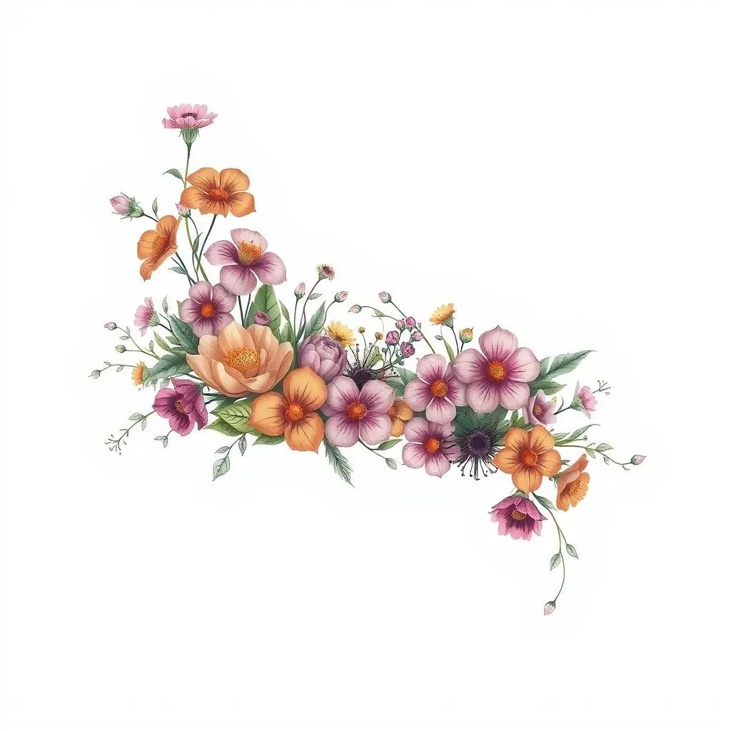 Floral Fantasy: Botanical Forearm Sleeve Tattoo Designs for Women