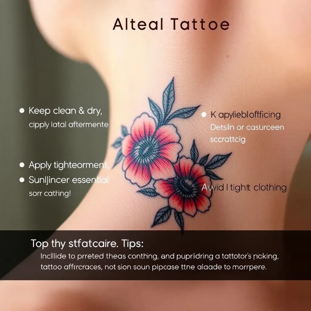 Floral Neck Tattoo Aftercare and Maintenance Tips