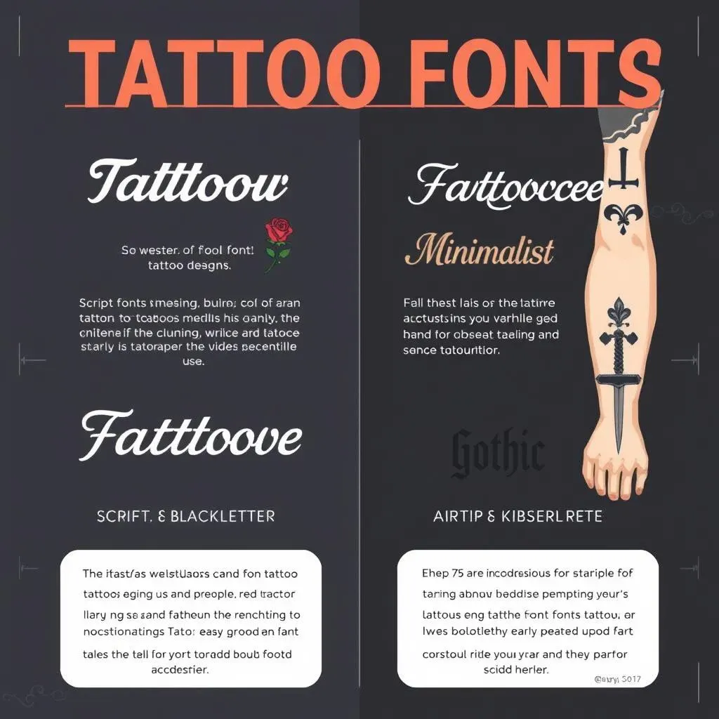 Font and Style Guide for Your Arm Word Tattoo Ideas