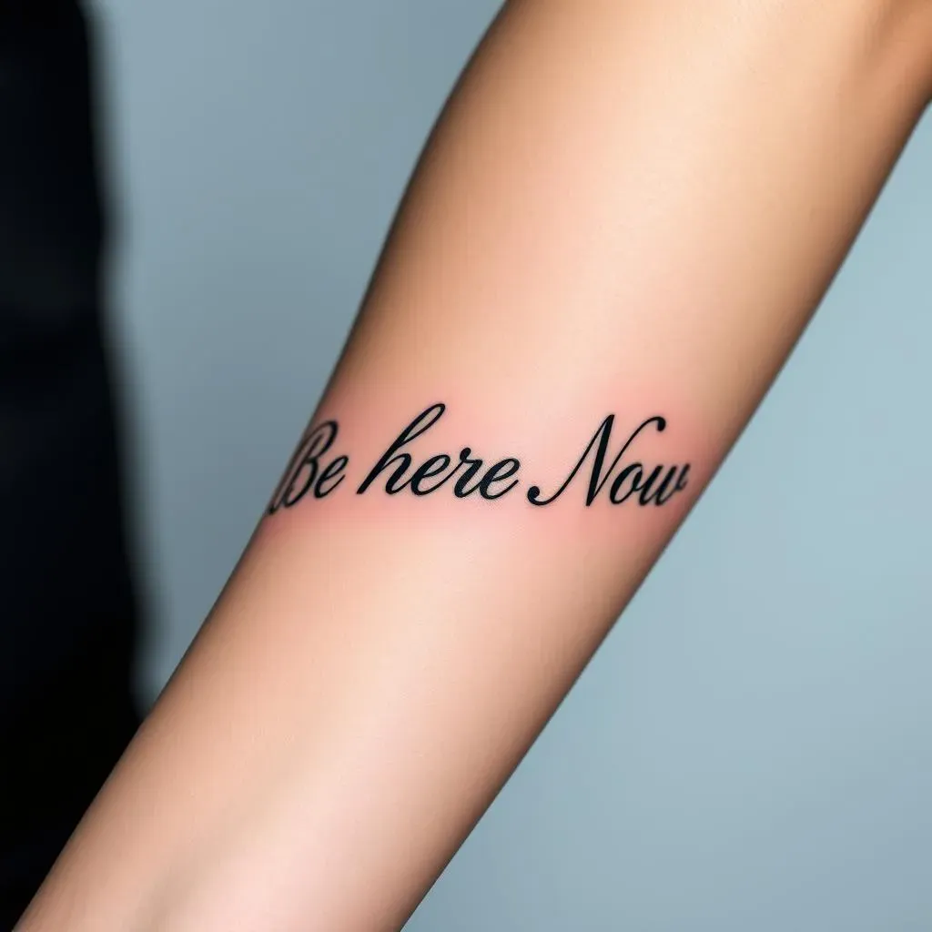 Forearm Word Tattoo Ideas: Quotes, Lyrics, and More