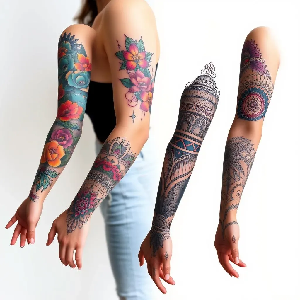 Amazing Half Sleeve Tattoo Ideas for Females Forearm