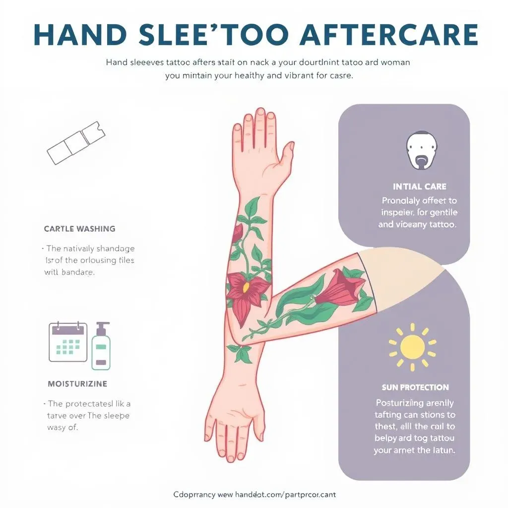 Hand Sleeve Tattoo Aftercare and Maintenance for Women