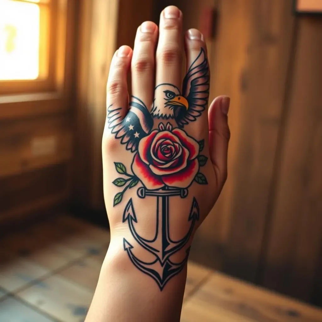 Iconic American Traditional Hand Tattoo Designs