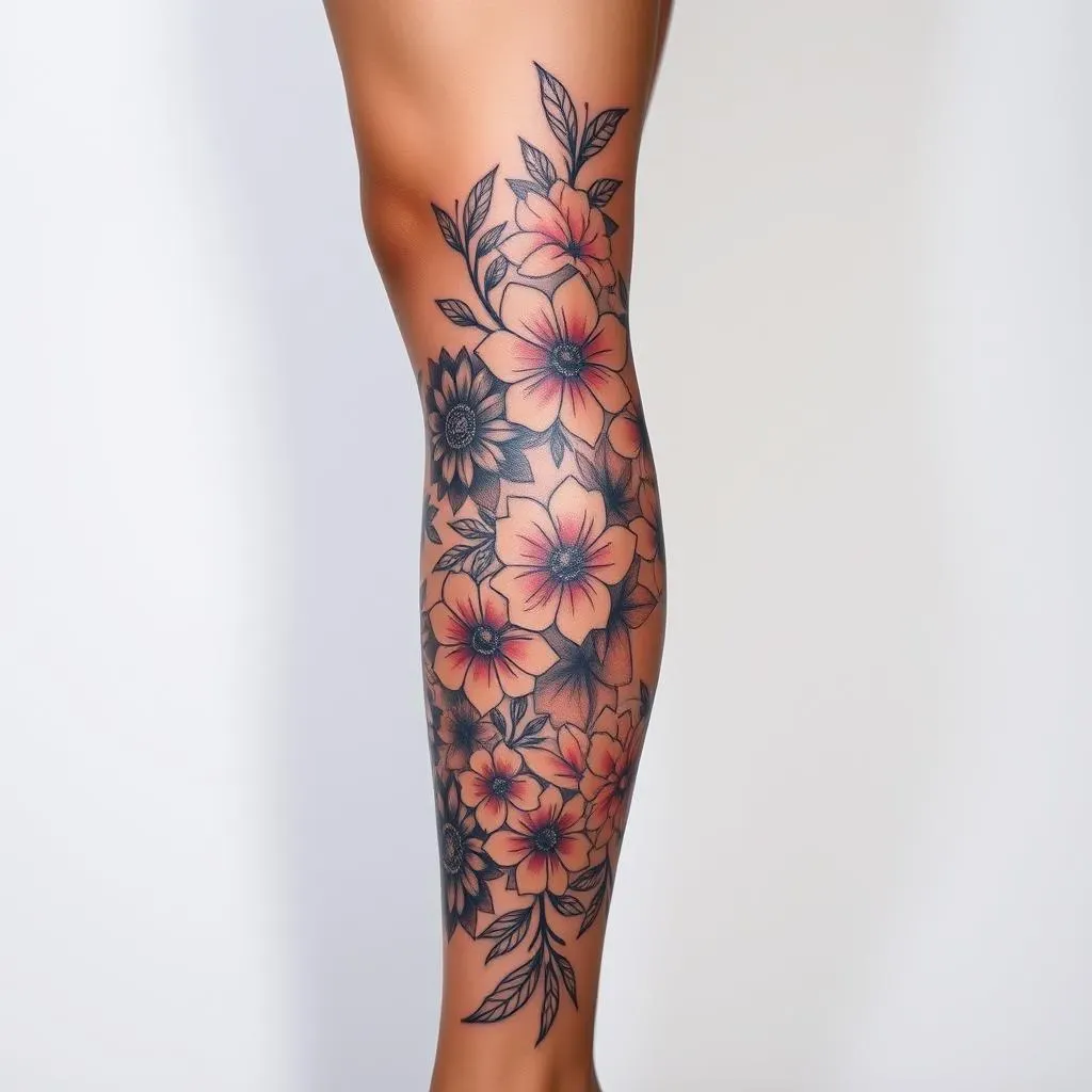 Stunning Leg Sleeve Tattoo Ideas for Women: Discover Amazing Designs