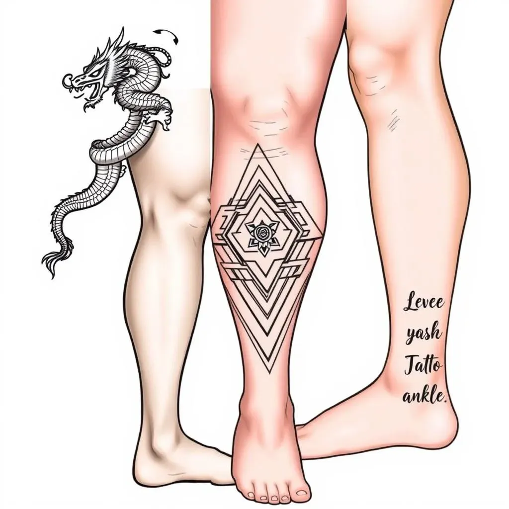 Leg Tattoo Placement Ideas: Thigh, Calf, and More