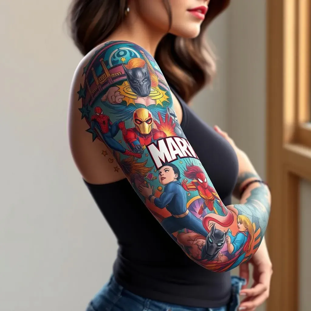 Marvel Sleeve Tattoos for Women: A Full Story