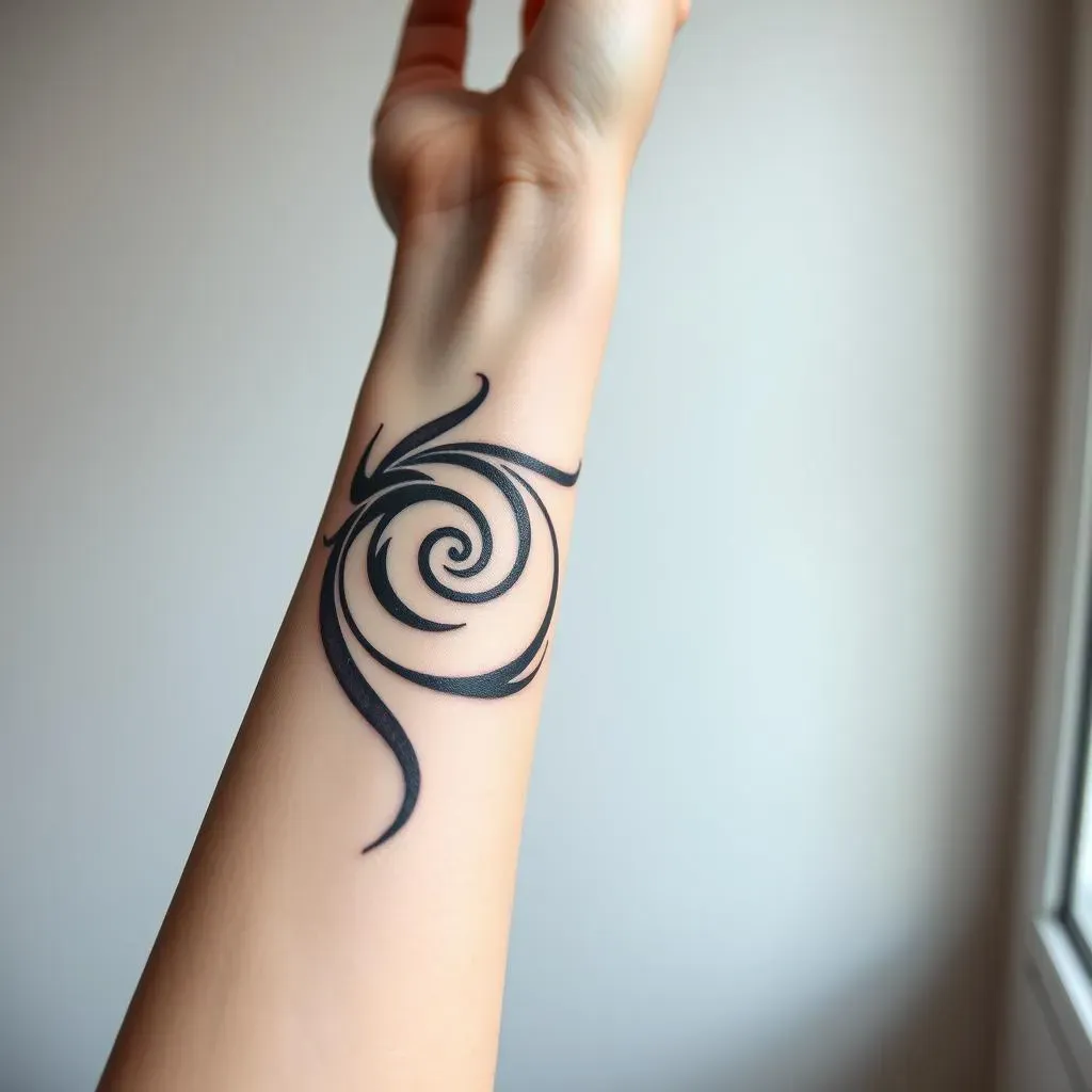 Meaning and Symbolism in Women's Black and Grey Tribal Forearm Tattoos