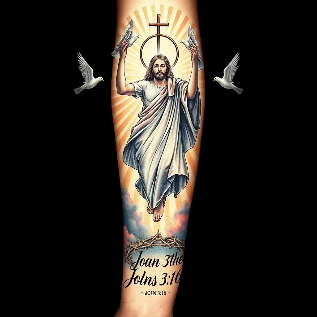 Meaningful Jesus Sleeve Tattoo Ideas and Symbolism