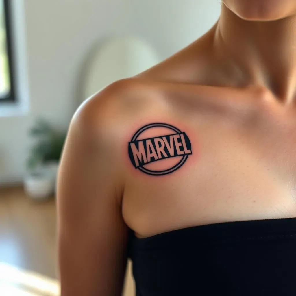 Meaningful Marvel Symbol Tattoos for Women