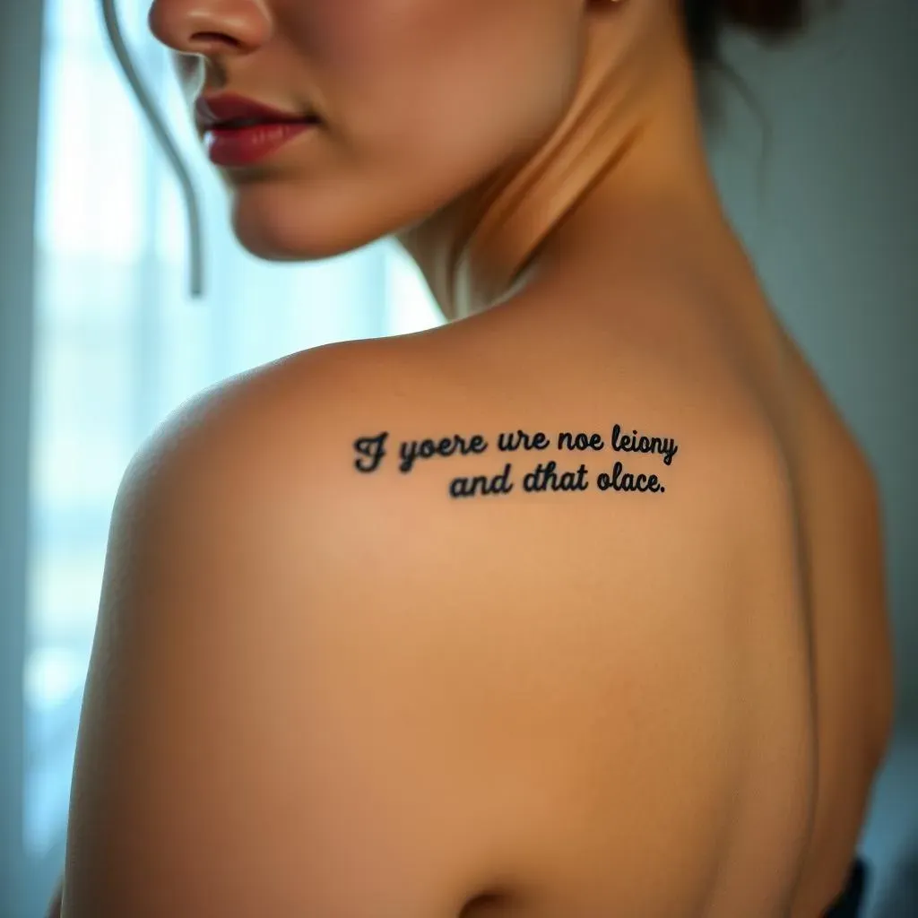 Meaningful Shoulder Tattoo Quotes: More Than Just Ink