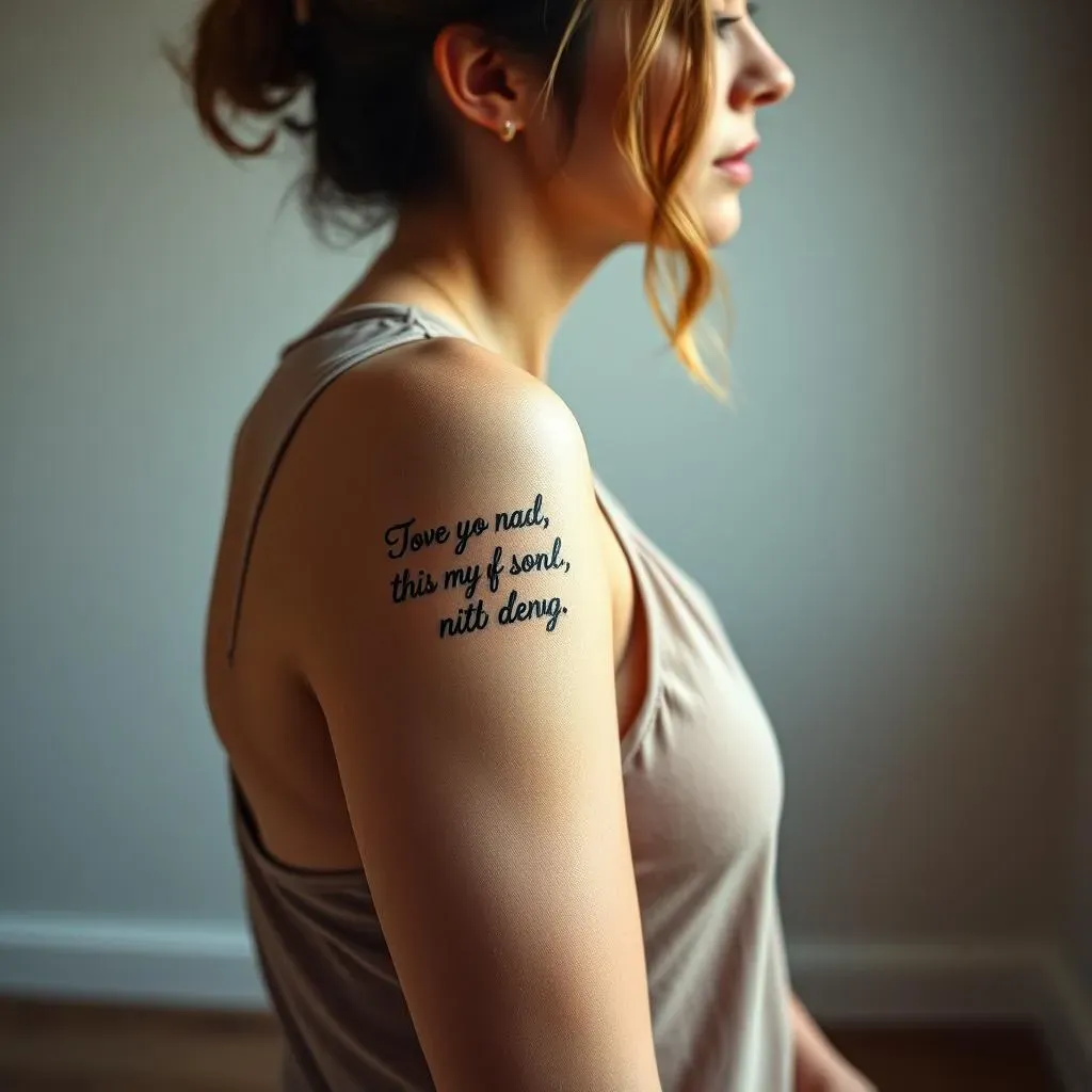 Meaningful Song Lyric Tattoos for Women