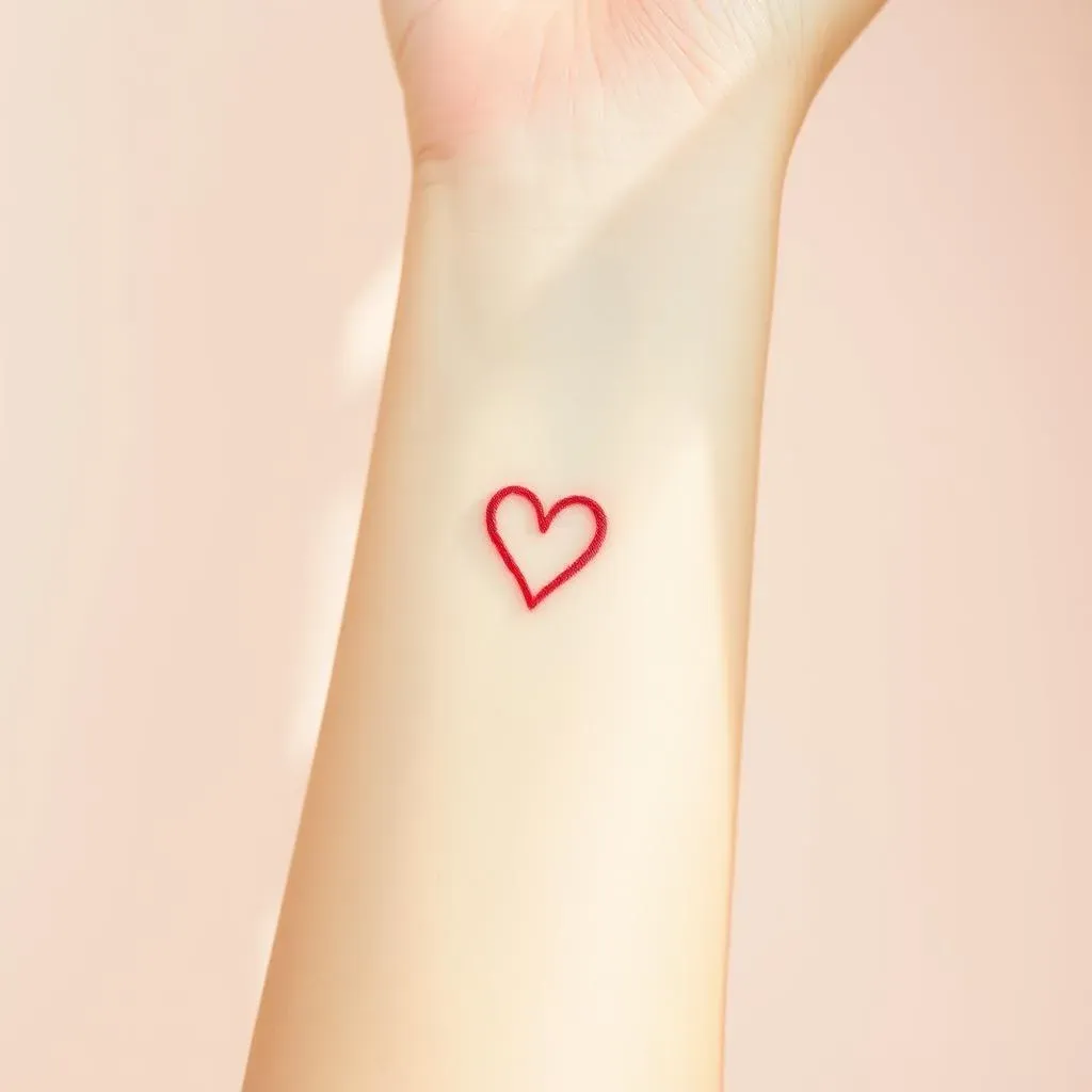 Ultimate Minimalist Heart Tattoos for Women