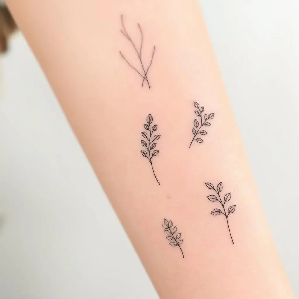 Ultimate Minimalist Leaf Tattoos for Women