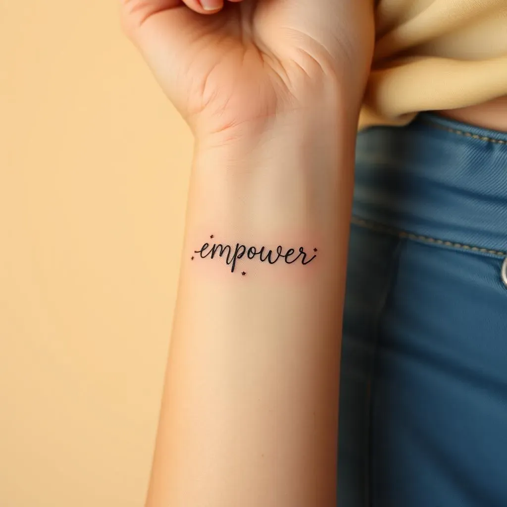 Ultimate Minimalist Word Tattoos for Women