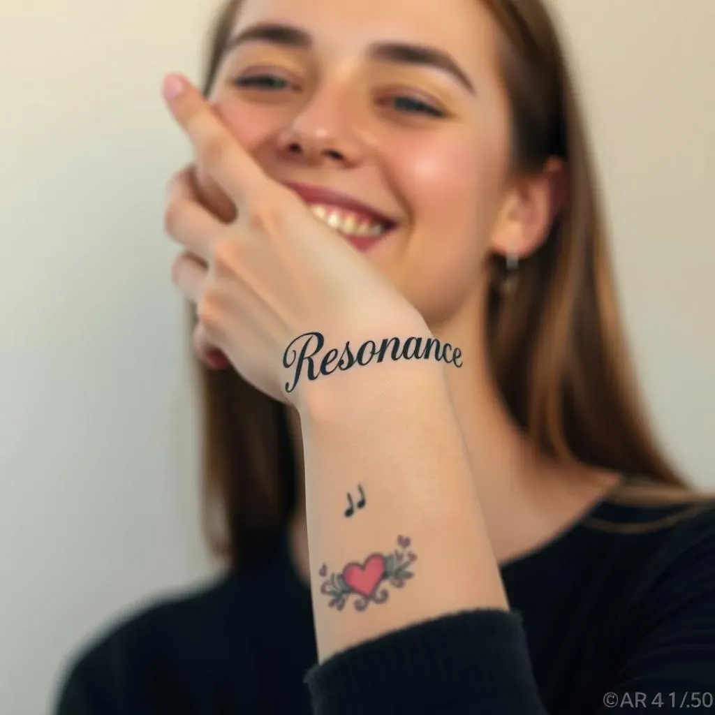 Music Word Tattoos and Their Significance for Women