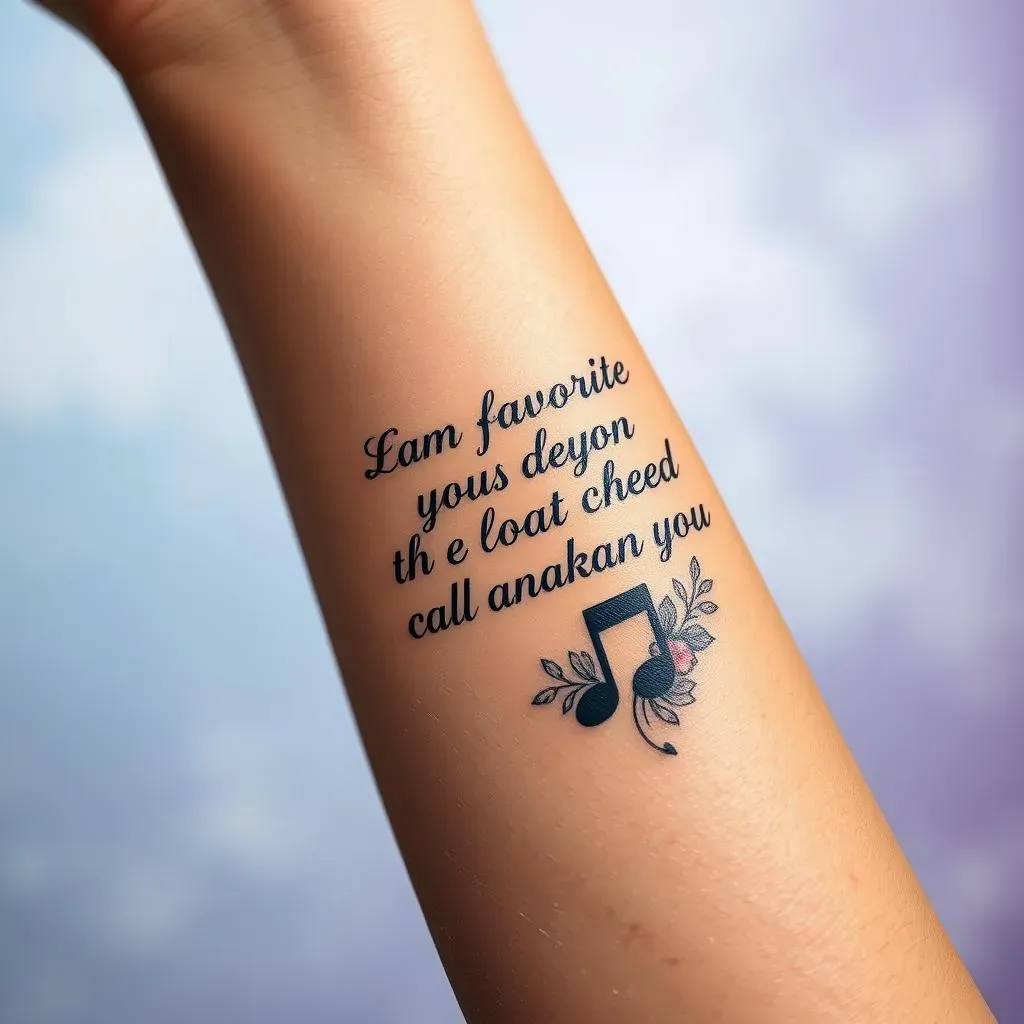 Personalizing Your Favorite Song Lyric Tattoo