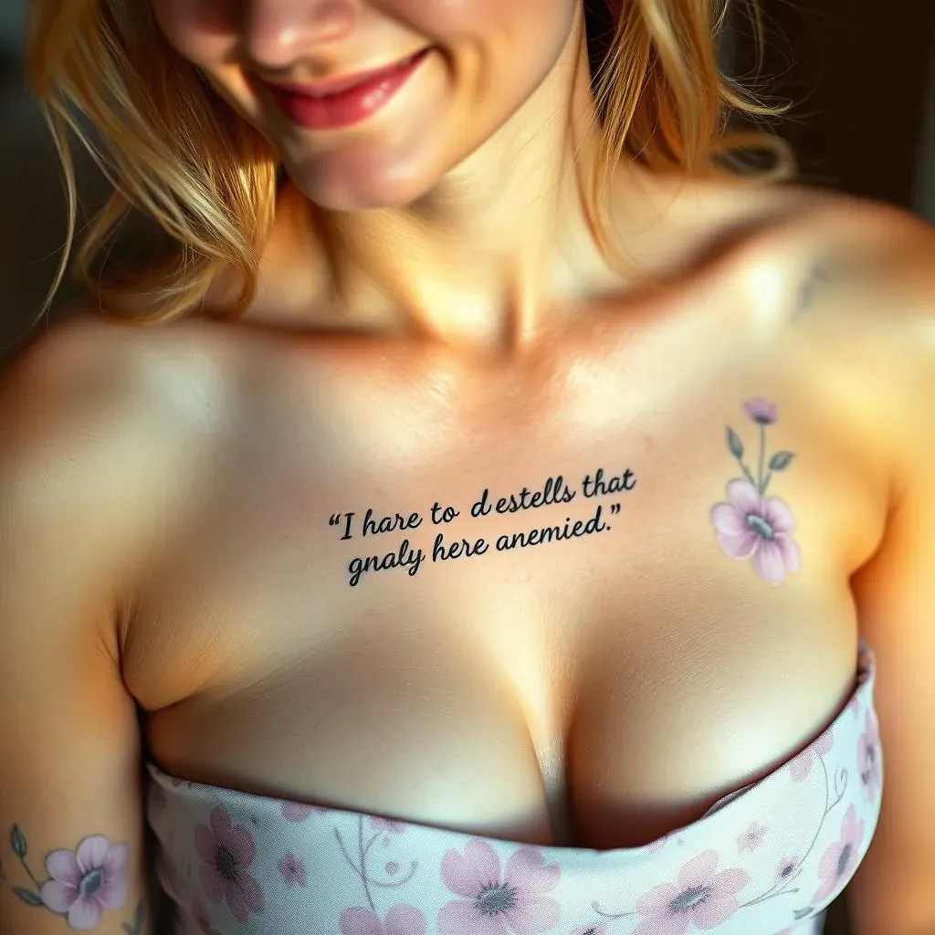 Placement and Design Ideas for Classic Quote Tattoos for Women