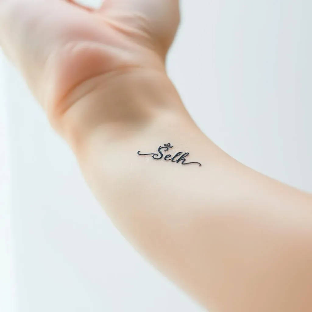 Placement and Design Ideas for Minimalist Word Tattoos for Women