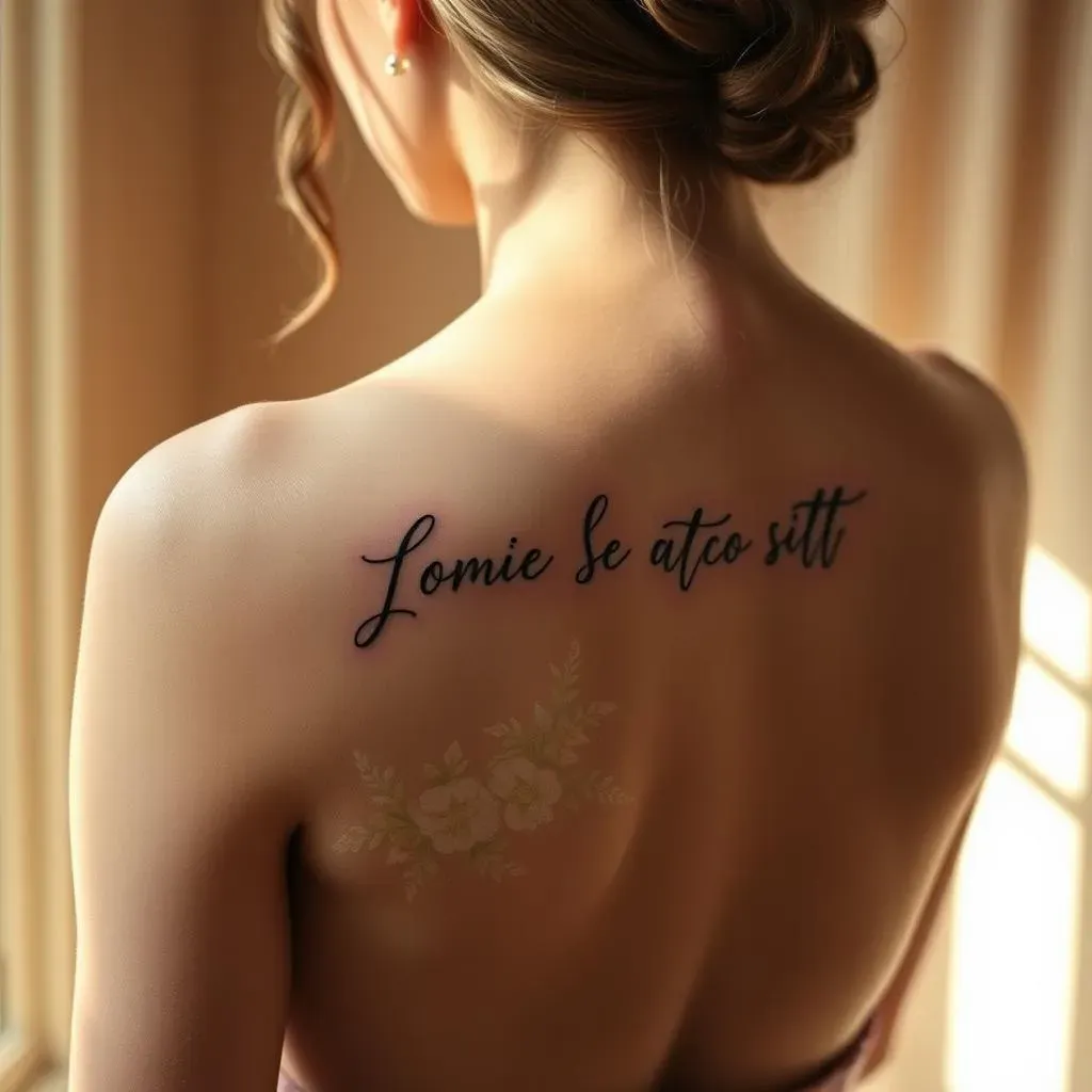 Placement and Design Ideas for Women's Personal Message Tattoos