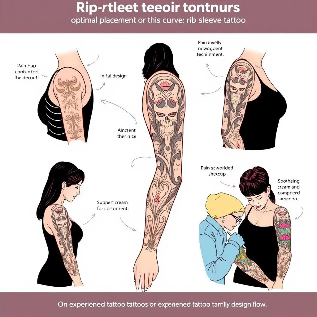 Placement and Pain Considerations for Women's Rib Sleeve Tattoos