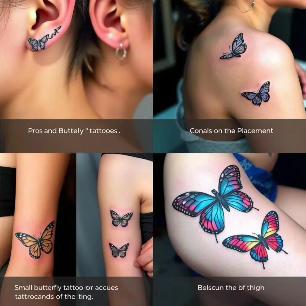 Placement and Size: Butterfly Tattoos for Women on Different Body Parts