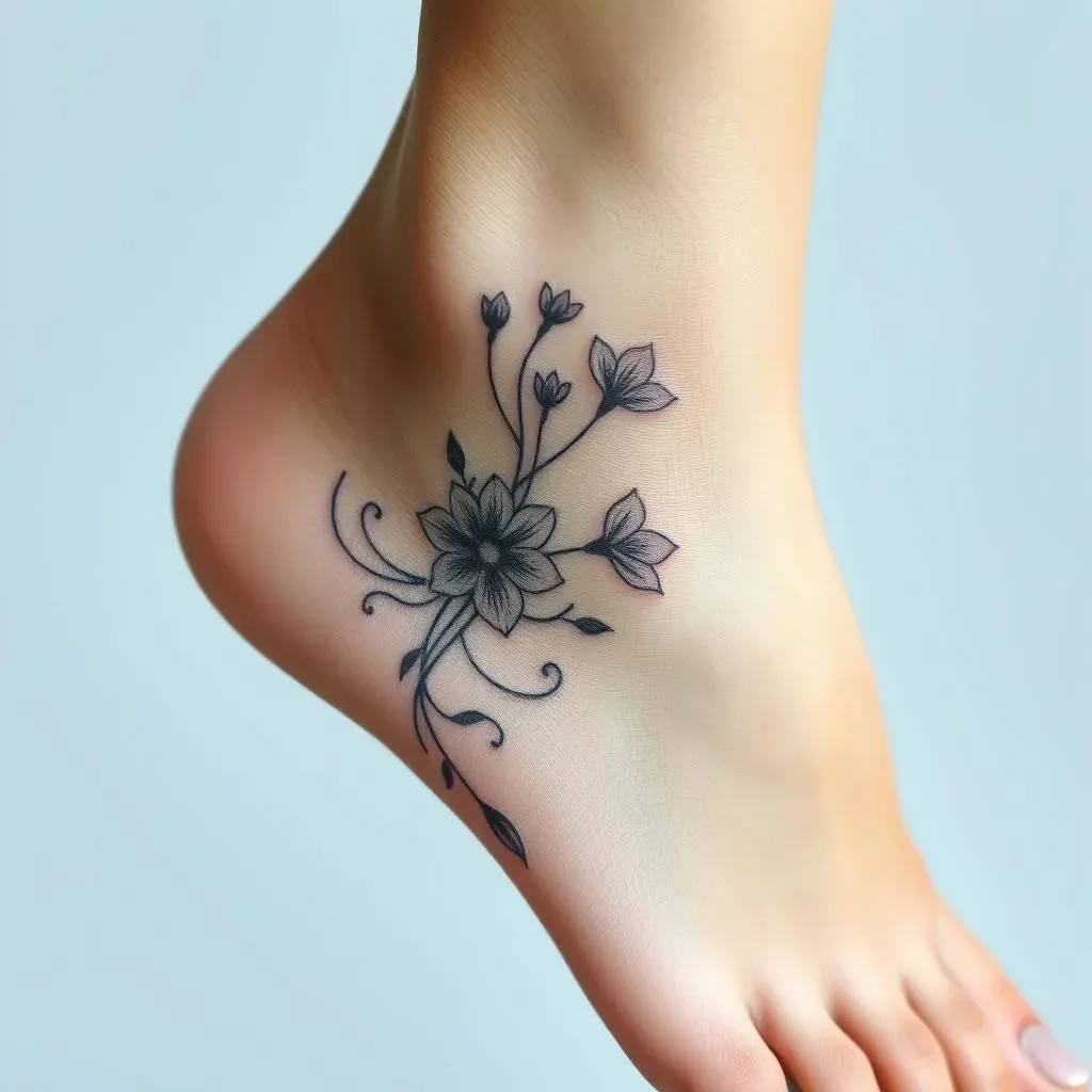 Placement and Size: Considerations for Floral Foot Tattoos for Women