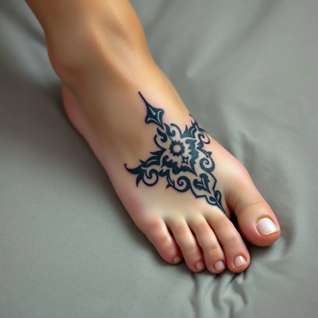 Placement and Size Considerations for Tribal Foot Tattoos for Women