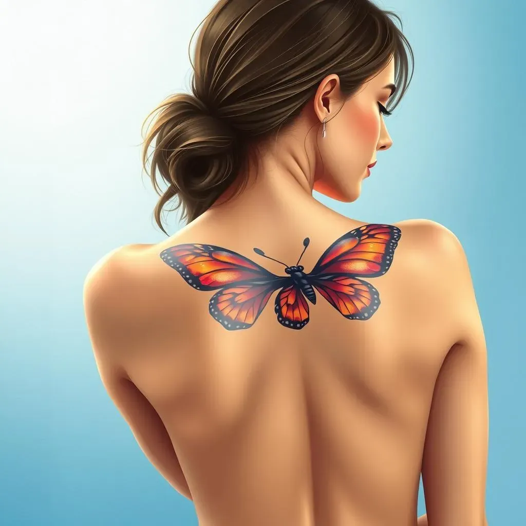 Placement and Size: Finding the Perfect Fit for Your Butterfly Back Tattoo