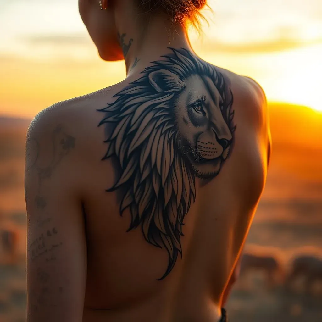 Placement and Size: Finding the Perfect Fit for Your Lion Back Tattoo