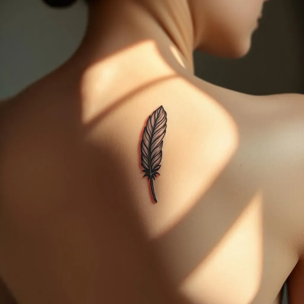 Placement and Size: Finding Your Ideal Feather Tattoo