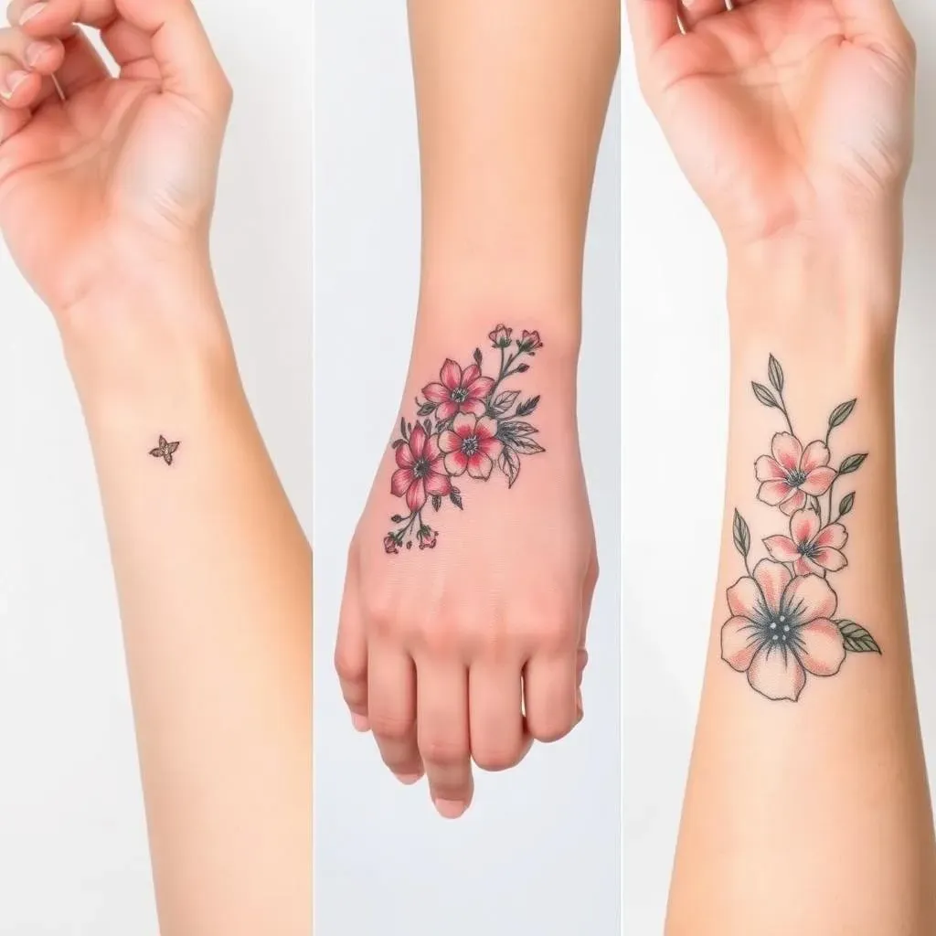 Placement and Size: Mastering the Art of Floral Wrist Tattoos for Women