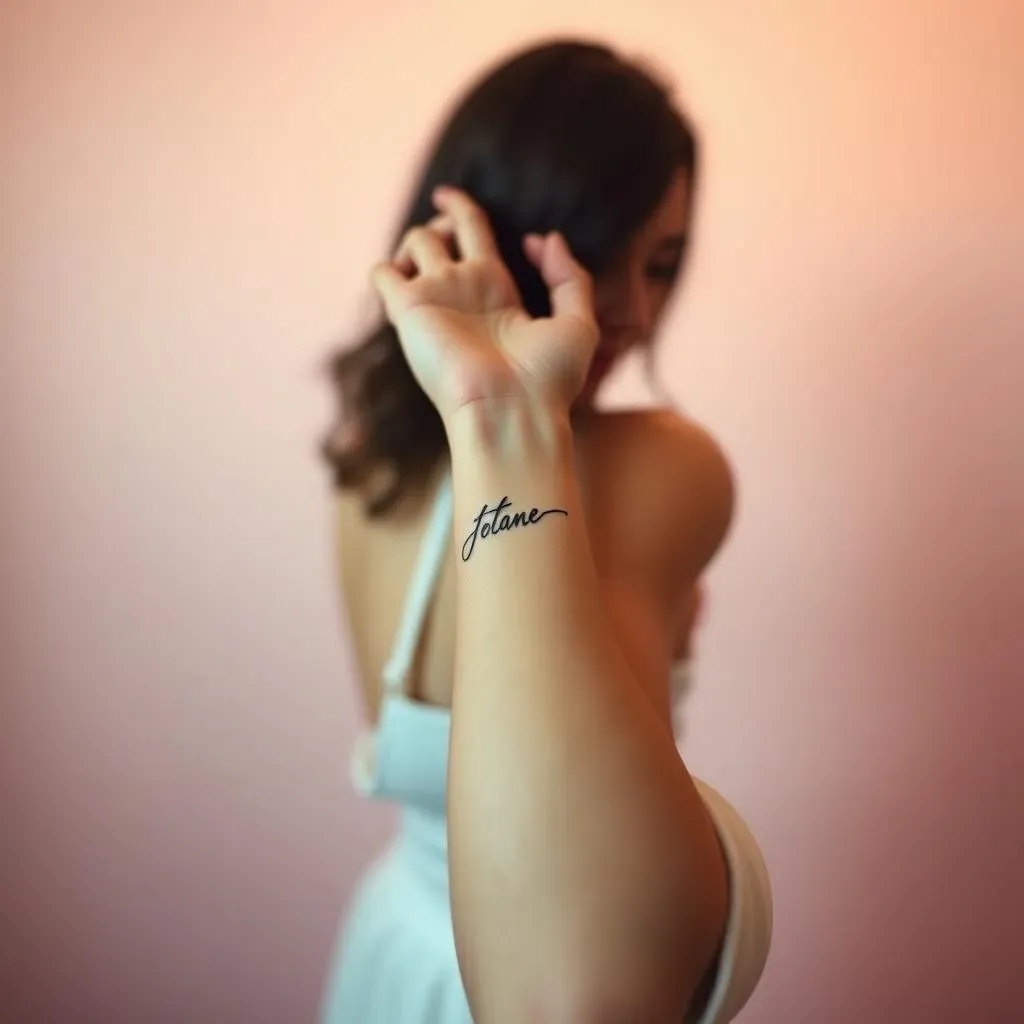 Placement and Style: Word Tattoos for Women