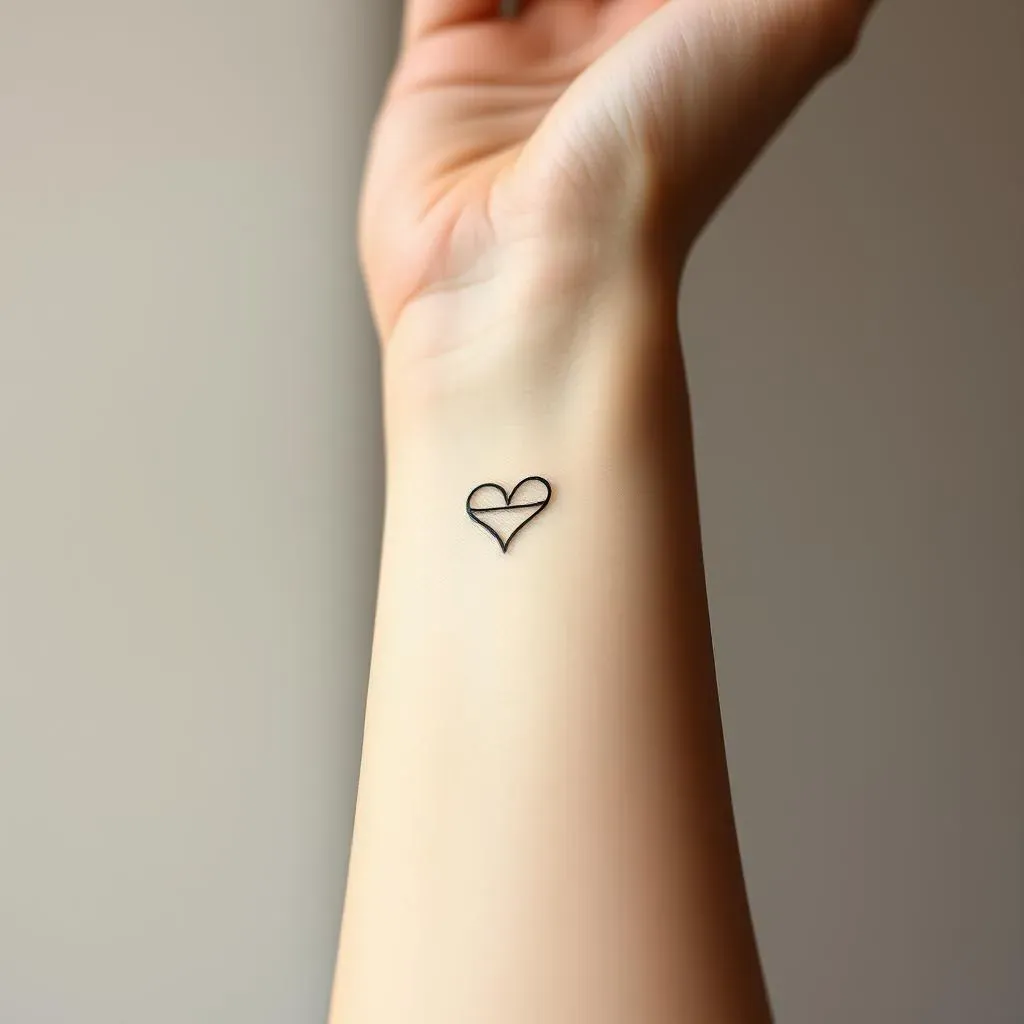 Placement Ideas for Minimalist Heart Tattoos for Women