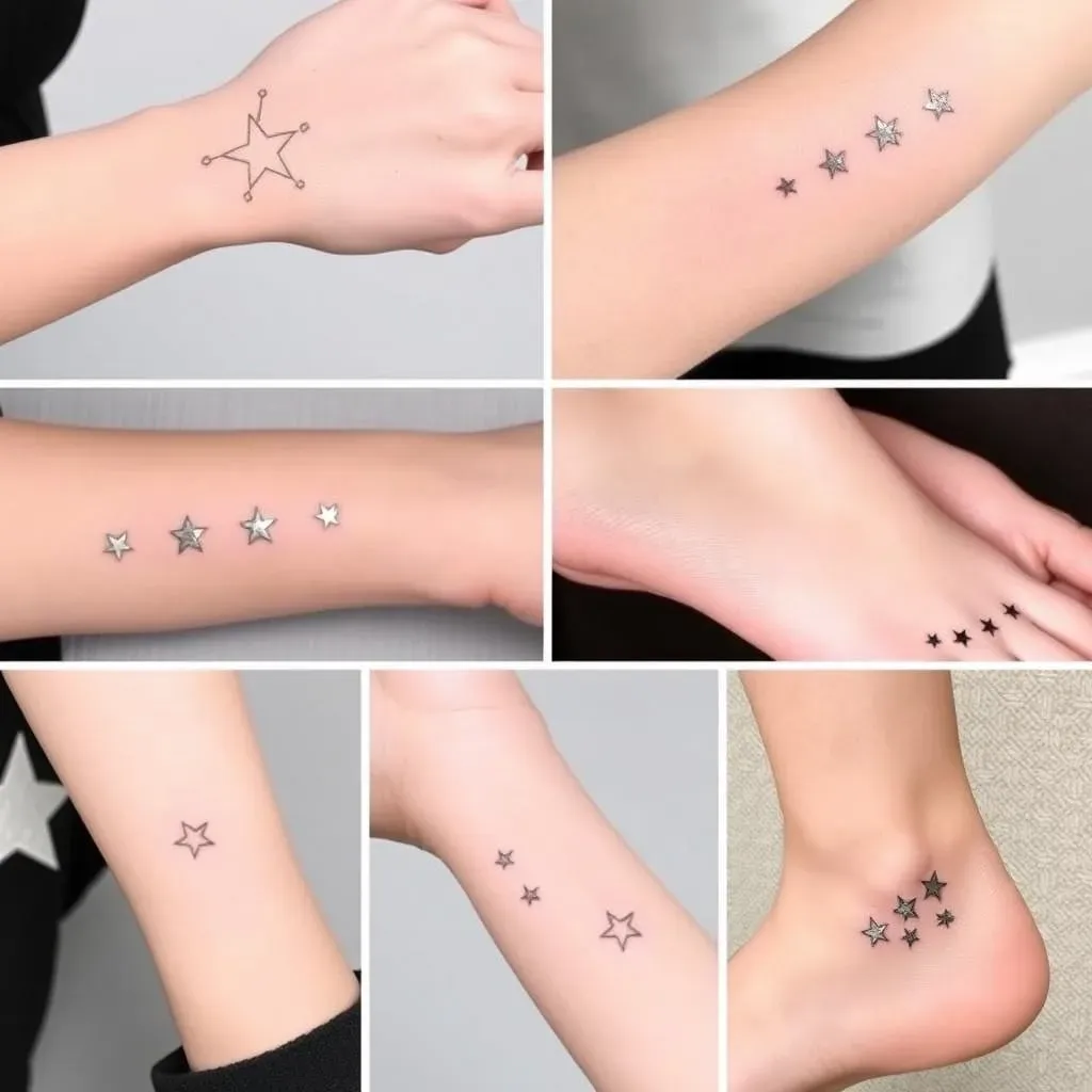 Placement Ideas for Minimalist Star Tattoos for Women