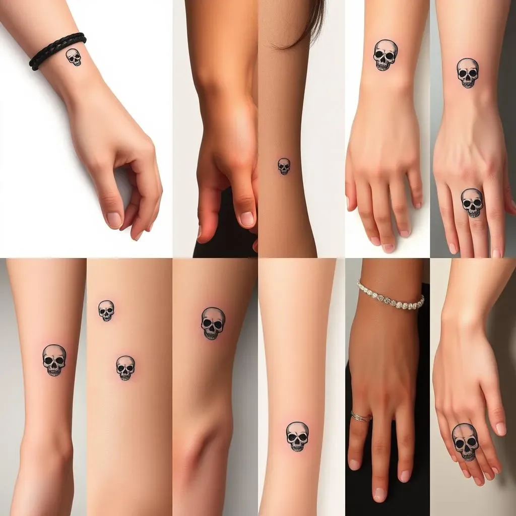 Placement Ideas for Your Small Skull Tattoo