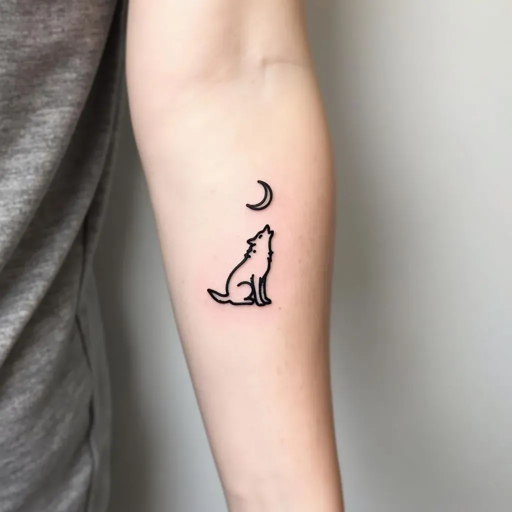 Placement Ideas for Your Small Wolf Tattoo