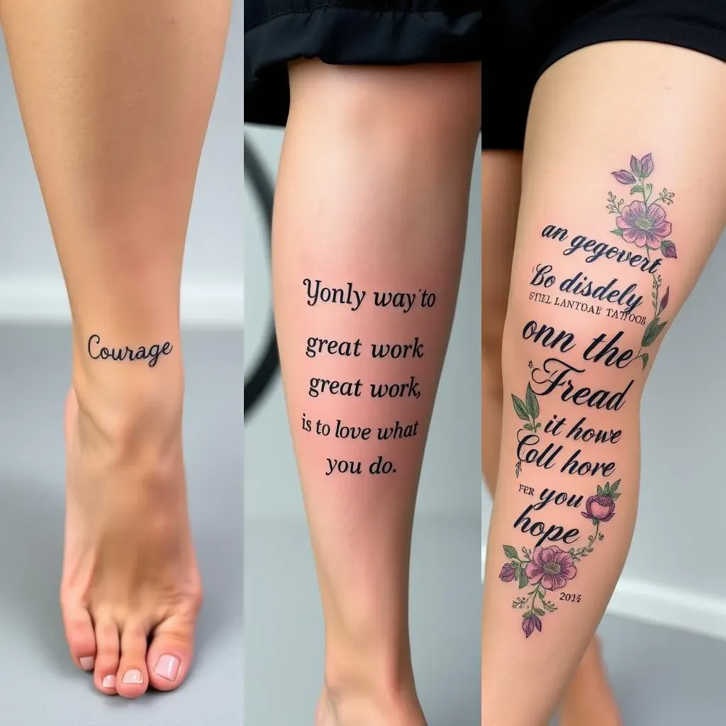 Placement Matters: Where to Put Your Leg Tattoo Words