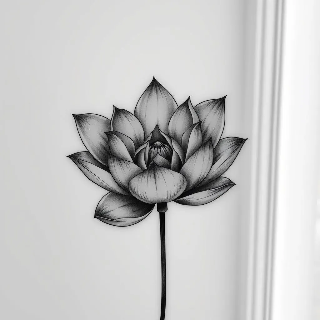 Popular Black and Grey Nature Tattoo Designs for Women